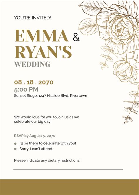 Free RSVP invitation templates to edit and print .
